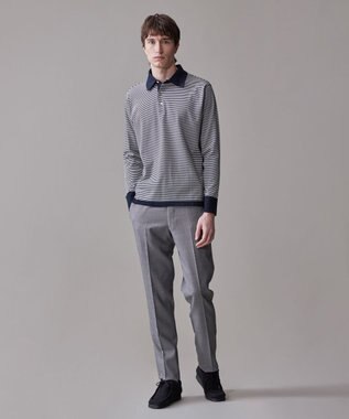 J.PRESS MEN 【きちんと感 × ニットのような柔らかな着心地】フレックスジャージ ポロシャツ ネイビー系1