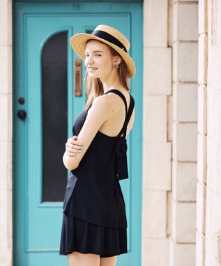 San-ai Resort（三愛水着楽園） WEB限定商品　タンキニキュロパンセット水着　9M・11L　【San-ai Resort（サンアイリゾート）】 ブラック