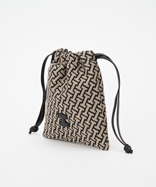 IACUCCI モノグランマ ポーチ JACQUARD/CERVO ブラック