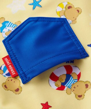 MIKI HOUSE HOT BISCUITS 【ミキハウス】【80-90cm】ミキハウスベア グレコ水着 黄