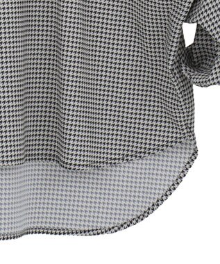 YECCA VECCA 2wayボリューム袖ブラウス Hounds Tooth