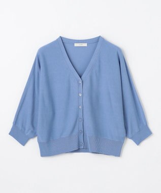 ANY L 【接触冷感/UVカット/抗菌防臭/手洗い可/アンチピリング】ファンクションカーディガン ブルー