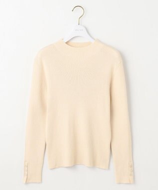 ANY SIS 【洗える】リブインナー ニット アイボリー