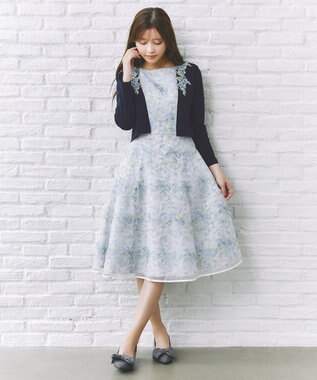 TOCCA 【キャンセル分販売！】【洗える】FLORAL MELODY ボレロ ネイビー系