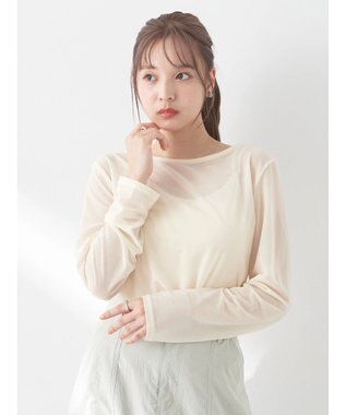 earth music&ecology シアーカットプルオーバー Yellow