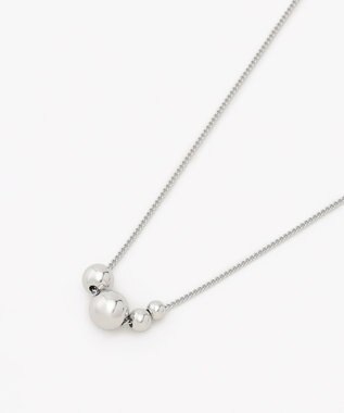 J.PRESS LADIES ボールトップ ネックレス シルバー系