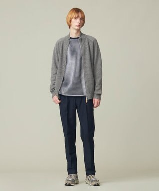 J.PRESS MEN 【WEB限定】畔編み フルジップカーディガン ライトグレー系