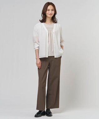 J.PRESS LADIES S 【一枚で着映え】ツイスティロ クルーネック カットソー ベージュ系