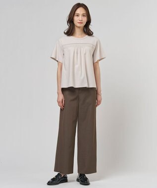 J.PRESS LADIES S 【一枚で着映え】ツイスティロ クルーネック カットソー ベージュ系