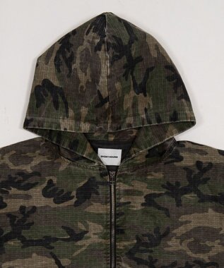 WEGO 【ユニセックス着用ITEM】リップストップフードブルゾン 柄1