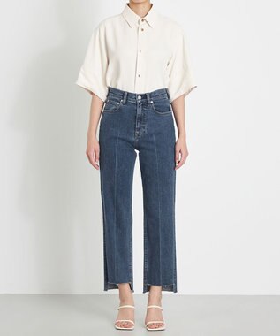 NAVE 【ReNAVE　洗える】ストレッチデニム ブルー