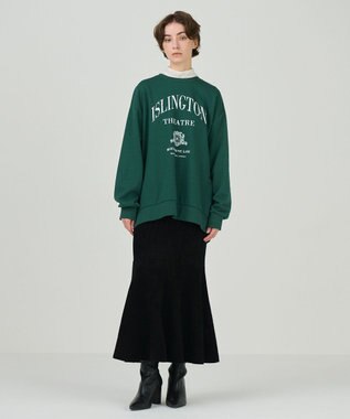 GRACE CONTINENTAL モールニットスカート ブラック