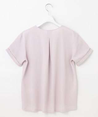 J.PRESS LADIES L 【WEB限定カラーあり・抗菌消臭・吸水速乾】サッカージャージー キーネック カットソー ふじ色系1