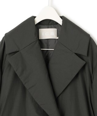 ICB 【撥水加工】ADSダウン Pコート チャコールグレー系