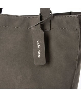 UNBILLION カシュカシュ cachecache / スエード調ショッパートートバッグ ダークグレー