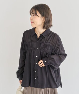 Green Parks ・ＥＬＥＮＣＡＲＥ　ＤＵＥ　シアーシャーリングシャツ Black