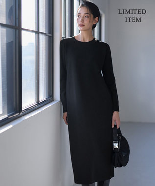 ICB L 【WEB限定】 ウールブレンドダブルフェイス ニットワンピース