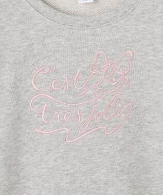 ANY KIDS 袖リボン トレーナー グレー