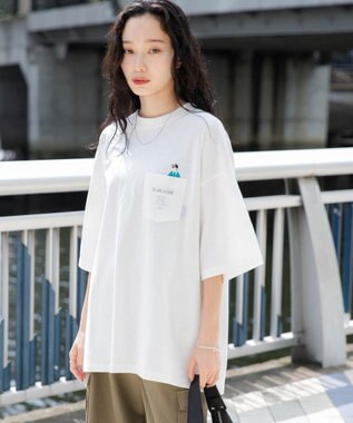 WEGO 【ユニセックス着用ITEM/手洗い可/MLサイズ】CITY　BOYS　ポケットT（S） ホワイト