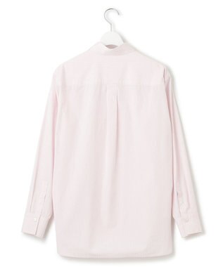 23区 L 【洗える】CANCLINI ベーシック シャツ ピンクストライプ