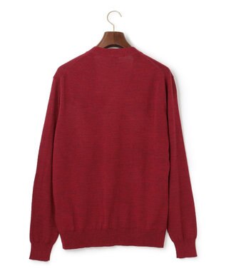 J.PRESS MEN Ｖネックカーディガン レッド系