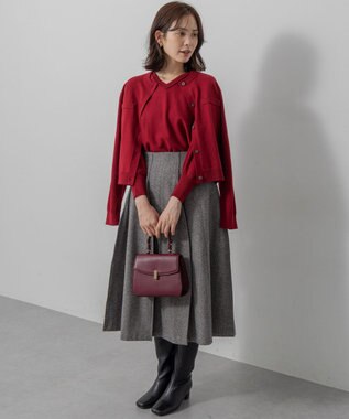 組曲 S ニューシックニット カーディガン レッド系