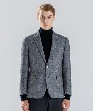 JOSEPH HOMME 【新素材】ブレンテッドライトツイード　ジャケット ライトグレー系