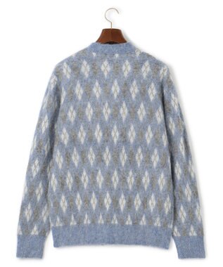 J.PRESS MEN 【WEB限定カラー有】モヘアヤーン アーガイルカーディガン 【WEB限定】サックスブルー系7