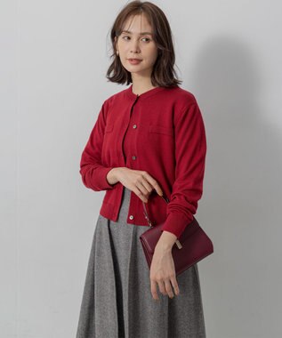 組曲 S ニューシックニット カーディガン レッド系