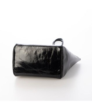 UNBILLION カシュカシュ cachecache / クラッシュメタリックワンハンドルミニトート ブラック