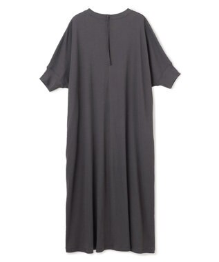UNFILO ドライタッチフライス ドルマンワンピース チャコール
