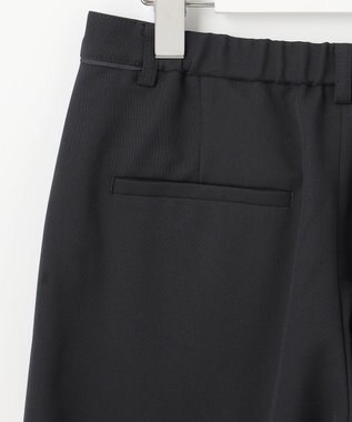 J.PRESS LADIES 【洗える】Crispyツイル ストレート パンツ ブラック系