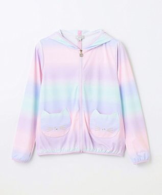 ANY KIDS サラサラ UVカット パーカー レインボー