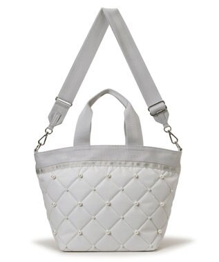 LeSportsac BUCKET TOTE W PEARLS/ミストグレーパール ミストグレーパール