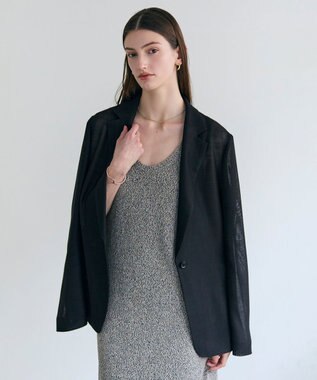  LIATRIS / シアー テーラードジャケット