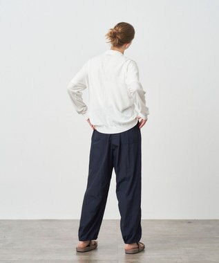 ATON RECYCLED FRESCA COTTON | Vネックカーディガン WARM WHITE