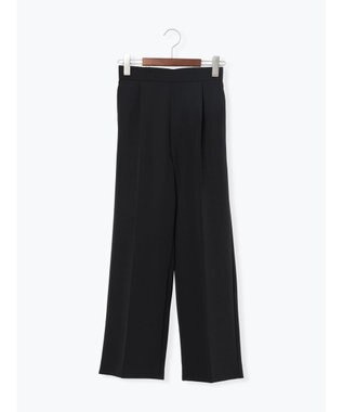 Te chichi 【雑誌掲載アイテム】ダブルクロスイージーワイドパンツ ブラック