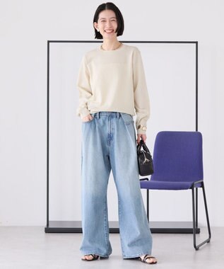 AMERICAN HOLIC タックワイドデニム Light Indigo