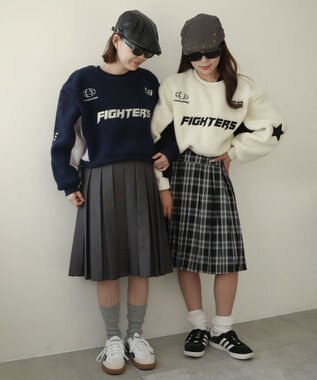 WEGO スポーツグラフィックボアショートプルオーバー ネイビー