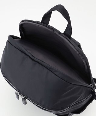 Y'SACCS 【ナイロンタフタ×リサイクルレザー】デイリーリュック ブラック