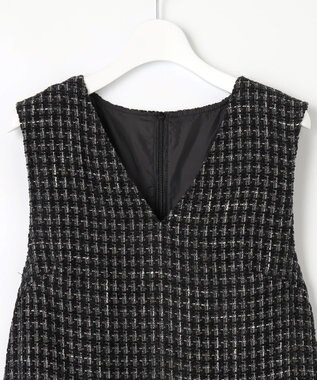 Feroux ツイードジャンパースカート ブラック系