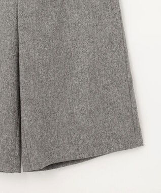 J.PRESS LADIES シャンブレーツイル キュロット パンツ ライトグレー系