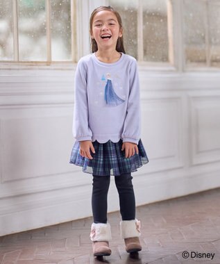 ANY KIDS 【ディズニー/FROZEN】裏シャギー トレーナー ラベンダー