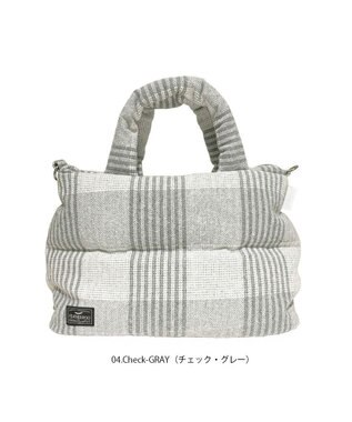 ROOTOTE 1472【温活＆軽量】LT.フェザールー.デリ.マテリアル-A 04：チェックグレー