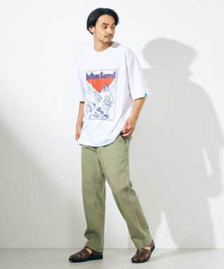 SHARE PARK MENS 【UNISEX】UVカット アートコラボTシャツ〈HIKING〉 ホワイト
