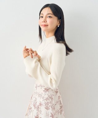 earth music&ecology フレアスリーブプルオーバー Ivory