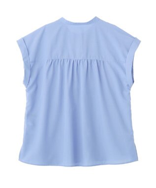 YECCA VECCA スモッキングピンタックシャツ Blue