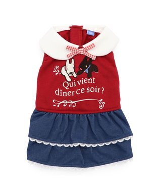 PET PARADISE リサとガスパール トレーナー ワンピース 《レッド》 小型犬 レッド