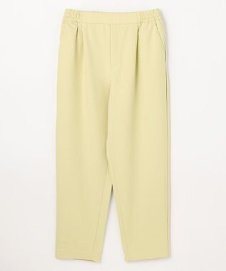 ANY L イージーケアライトストレッチテーパードパンツ イエロー