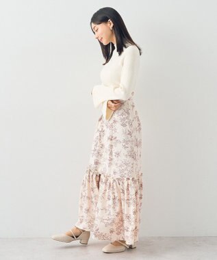 earth music&ecology フレアスリーブプルオーバー Ivory